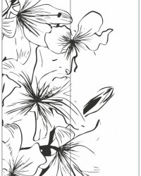 Пескоструйный рисунок Цветы 607